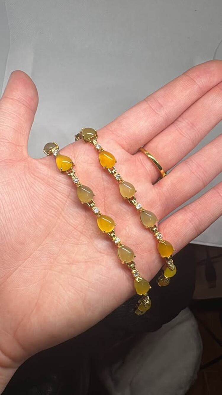 Stainless Steel natural stone bracelet set